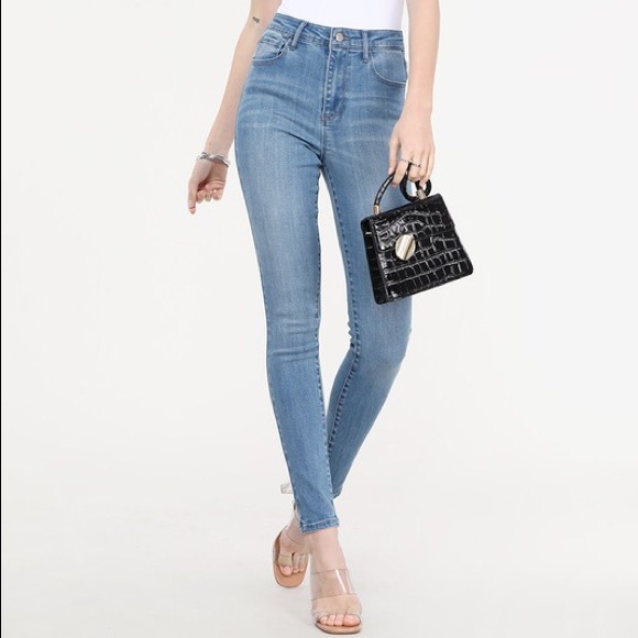 Classic Blue High Rise Skinny Jeans - Picture 5 of 7